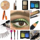Green eye makeup products