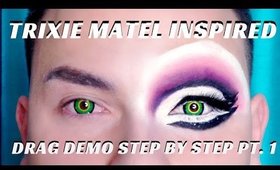 TRIXIE MATTEL DRAG RACE INSPIRED MAKEUP PART1- karma33