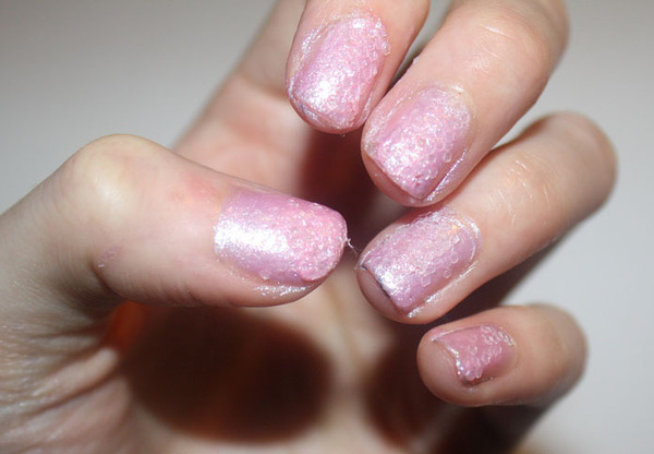1. Festive Pink Glitter Nails - wide 3