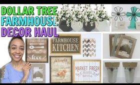 DOLLAR TREE FARMHOUSE DECOR HAUL AND DIY INSPIRATION!