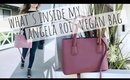 WHAT'S INSIDE MY BAG | ANGELA ROI MINI CHER TOTE VEGAN BAG | Thefabzilla