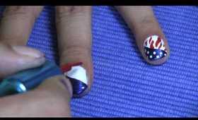 Short Nails on the 4th of July