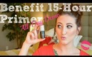 Benefit Stay Flawless 15-Hour Primer | First Impression & All-Day Demo | Megan McTaggart