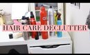 declutter with me: hair care items | heysabrinafaith
