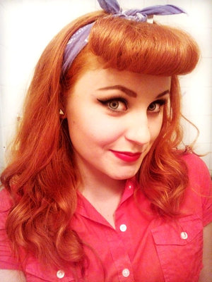 Not a typical photo of me but wanted to share it as my best pin up look I ever did. :)
made with my phone, a year ago for a party. basicly it's just matte red lipstick and black winged eyeliner with flawless and slightly contoured face. hope you like it!