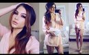 Get Ready With Me! VALENTINE'S DAY Dress Outfit Idea! + Romantic Makeup & Hair!