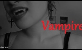 { Vampire } Halloween makeup, hair, and costume