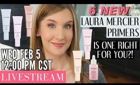 LIVESTREAM: NEW Laura Mercier Primer REVAMP Review | ALL Skin Types!