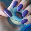 Purple nature nails