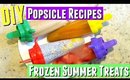 Frozen Summer Treats DIY Popsicles, Yummy DIY popsicle recipes, DIY coconut water popsicles