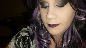 Look I did for a Slipknot concert. Wig from Gothic Lolita Wigs, Duplicity collection. Inspired by Tori Biohazard 