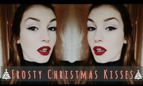 Frosty Christmas Kisses Makeup Tutorial || HollyReed