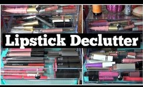 Lipstick Declutter and Swatches | Decluttering My Lipstick Collection 2018