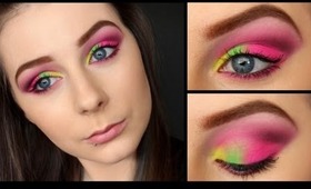 Neon Trend: Coloured Post-It Notes Inspired Makeup