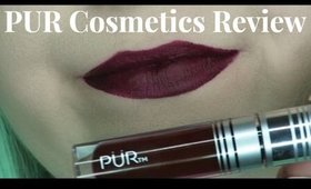 PUR Cosmetics | Velvet Matte Liquid Lipstick in Dutty Wine | Review