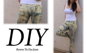 HOW To DIY Reverse Tie Dye for under $1  ~Summer 2012 Trend~