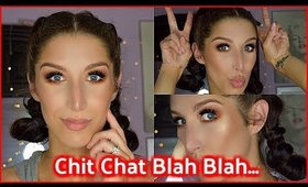 CHIT CHAT GET READY W ME... sweating my a$$ off, finding good makeup brushes
