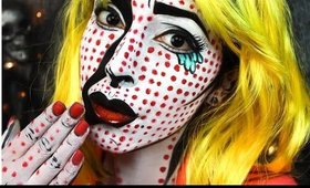 Pop Art Girl Halloween Makeup Tutorial