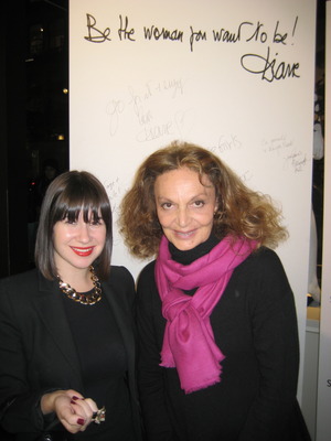 Me and Diane von Furstenberg!