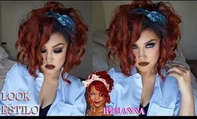 Maquillaje y look estilo RIHANNA / RedHead makeup tutorial | auroramakeup