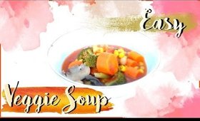 EASY VEGGIE SOUP/ VEGETARIAN FRIENDLY / PHOEBES KITCHEN