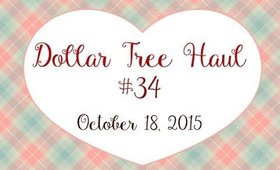 Dollar Tree Haul #34 | October 2015 | PrettyThingsRock