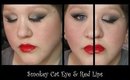 Smokey Cat Eye & Red Lips