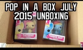 Pop In A Box July 2015 - not so blindfold unboxing