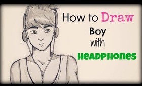 How to Draw a Boy with Headphones / Come disegnare un ragazzo con le cuffie