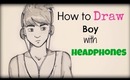 How to Draw a Boy with Headphones / Come disegnare un ragazzo con le cuffie