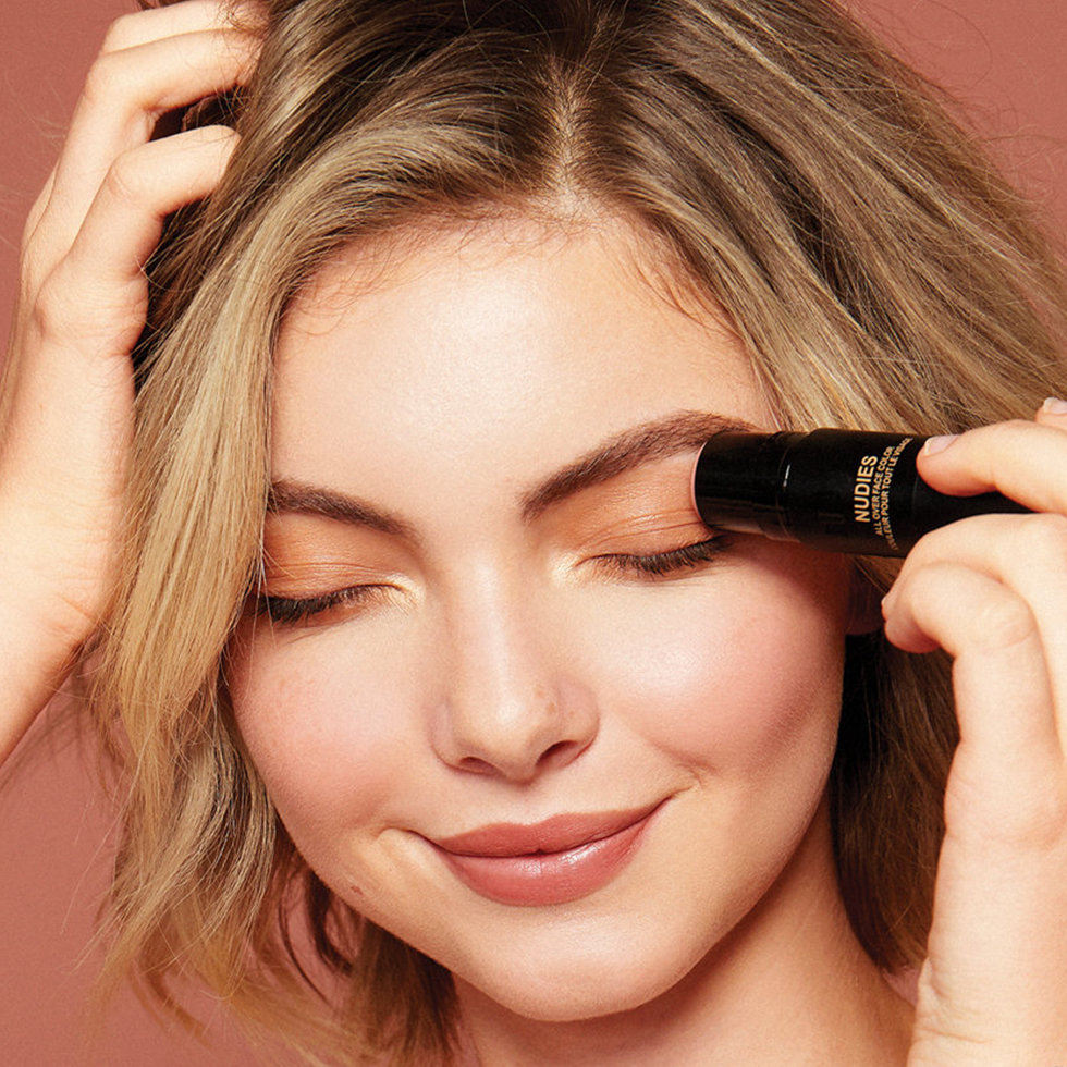 Nudestix model wearing the Nudies Bronze in Bondi Bae