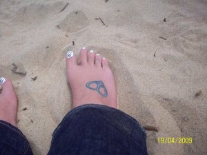 zebra toes and my Tattoo