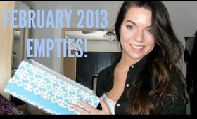 FEBRUARY 2013 EMPTIES! (Products I've Used Up)