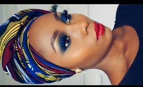 COLORFUL FACE BEAT |  ANKARA INSPIRED MAKEUP TUTORIAL #11 | DIMMA UMEH