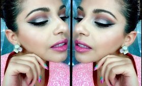 Pink Champagne Holiday Glam + How to Fix Winged Liner