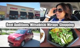 VLOG: Rent Auditions, Mitsubishi Mirage & Shopping | FromBrainsToBeauty