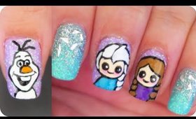 Nail art | Frozen ✩ Martina Ek