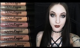 NYX Lip Lingerie Swatches + Review | 12 NEW SHADES!!