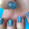 Notd:Blue jeans nails