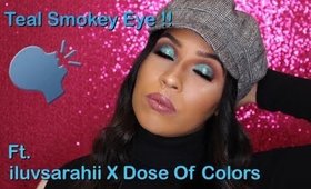 Teal Smokey Eye Makeup Tutorial | MakeupByFashionsvixen