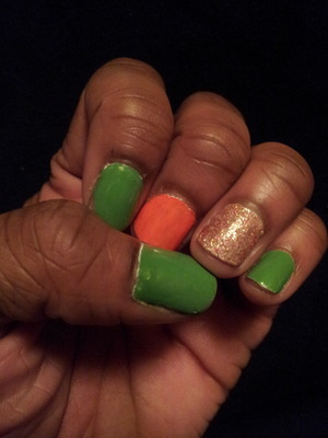 My St. Patrick's Day nails