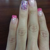 Pink and Silver Statement Nails