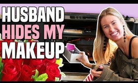 HUSBAND HIDES MY MAKEUP CHALLENGE || Full Face Makeup Tutorial