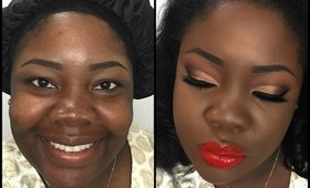 Cut Crease Tutorial for HOODED Eyes | FULL Coverage Foundation WOC