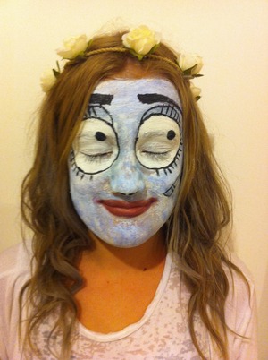 My sister as Emily from corpse bride! 