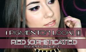 ✿ 1 PIGMENTO/3 LOOKS: Red Sophisticated || (1) Pigmento AMC "86" (INGLOT) ✿