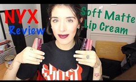 Review & Swatches: NYX Soft Matte Lip Creams!