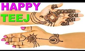 Full Hand Henna TEEJ 2016 | Easy Mehendi Design | ShrutiArjunAnand