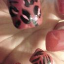Leopard and zebra nails