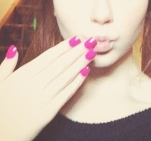Painted my nails pink for this weekend!